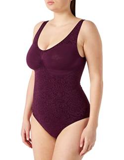 belly cloud Damen Body figurformend mit Paisley Design, Gr. 38/40 (M), Violett (aubergine) von belly cloud