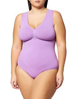 belly cloud Damen Body figurformend mit V-Ausschnitt, Violett (african violet), L von belly cloud