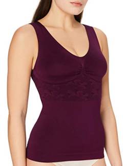 belly cloud Damen Shape Flora, figurformend, Seamless Shapewear Formendes Top, Violett (Pflaume 853), 52 (Herstellergröße: XXL) von belly cloud