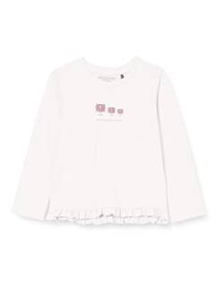 bellybutton Baby-Mädchen Langarmshirt T-Shirt, Cloud Dancer|White, 56 von bellybutton