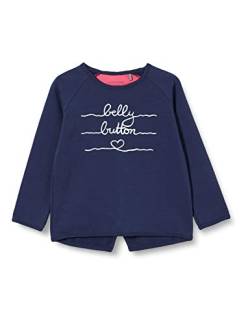 bellybutton Baby-Mädchen Sweatshirt T-Shirt, Peacoat|Blue, 56 von bellybutton