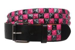 beltiscool Herren Gürtel Gr. L (38-40), Hot Pink/Black von beltiscool