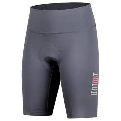 beroy Fahrradhose Damen Gepolstert Kurze Sporthose Radler Shorts Damen Atmungsaktive Schnell Trocknende Stoßfeste Lila XL von beroy