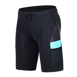 beroy Herren Triathlon-Shorts, Tri-Shorts mit zwei Taschen, Laufshorts für Jungen (L blau) von beroy