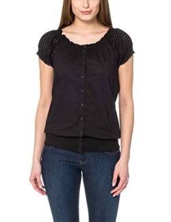 berydale Carmenbluse mit Lochstickerei, Damen, Schwarz, 36 von berydale