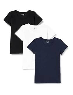 berydale Damen T-Shirt mit Rundhalsausschnitt aus 100% Baumwolle im Multipack von berydale