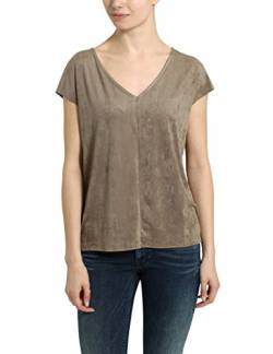 berydale T-Shirt mit V-Ausschnitt, Damen, Taupe, L von berydale