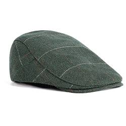 besbomig Schiebermütze Barret Flat Cap Schirmmütze für Herren Damen, Gatsby Newsboy Cap Baskenmützen Golfermütze, Herbst Winter, 55-59cm von besbomig