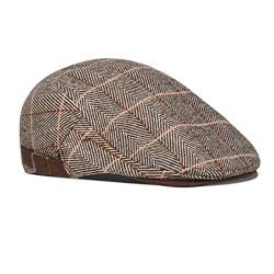 besbomig Schiebermütze Barret Flat Cap Schirmmütze für Herren Damen, Gatsby Newsboy Cap Baskenmützen Golfermütze, Herbst Winter, 55-59cm von besbomig