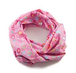 bettina bruder - Damen-Loop Schlauchschal Kreise Punkte pink rosa - 100% Baumwolle von bettina bruder