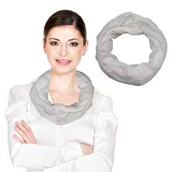 beybey® Modischer Schlauchschal Damen - Praktischer Loop Schal für vielseitige Styles - Loop Schal Damen (grau) von beybey