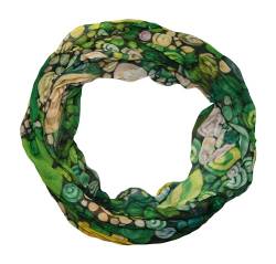 beybey® Trance Edition Damen Seide Loop Schal in herrlichen Farben - ein Seidenschal zum Verlieben (grün) von beybey