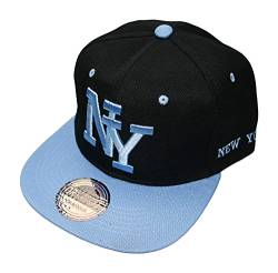 beybey NY Baseball Snapback Cap New York originelle Caps für Coole Typen (blau schwarz) von beybey