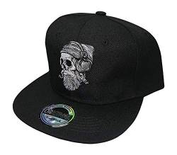 beybey Snapback Cap mit Skull Totenkopf Muster Cooles Design für einen tolles Aussehen (Hipster) von beybey