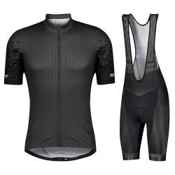 beyleaycau Herren Kurzarm Fahrradtrikot Sets Sommer Schnelltrocken Atmungsaktive Fahrradshirt und Trägershorts Maßgeschneiderte Pro-Team Fahrradausrüstung von beyleaycau