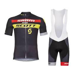 beyleaycau Herren Kurzarm Fahrradtrikot Sets Sommer Schnelltrocken Atmungsaktive Fahrradshirt und Trägershorts Maßgeschneiderte Pro-Team Fahrradausrüstung von beyleaycau