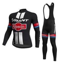 beyleaycau Herren Langarm Radtrikot Sets Atmungsaktive Herbst Fahrradausrüstung mit Gel-Polsterung für ProTeam Kits Individuell angefertigt von beyleaycau