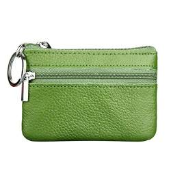 biJerou Kleine Brieftasche Herren Mit Münzfach Geldbörse für kleine Tasche Damenring-Geldbörse Herren Brieftasche Klein (Green, One Size) von biJerou