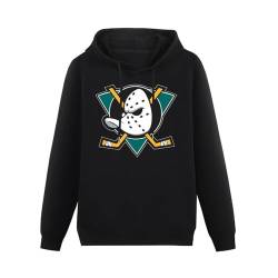 bicca Pullover Warm Hoodies Kewa Mighty Ducks Anaheim Logo Men's Hoody Black L von bicca