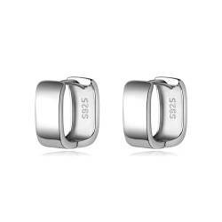 Ohrringe Ohrstecker Damen Schmuck Earrings Glatte Oberflächengeometrie Creolen Für Frauen Hochzeit Silber von bicup