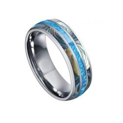 bicup Ring Ringe Damen Bijouterie Herren 8Mm Blaue Männer Ringe Muschel Ringe Eheringe Party Für Männer 9 A von bicup