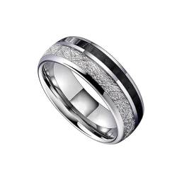 bicup Ring Ringe Damen Bijouterie Herren 8Mm Ring Männer Frauen Circular Edge Männer Ring Ehering 10 Silvercolor von bicup