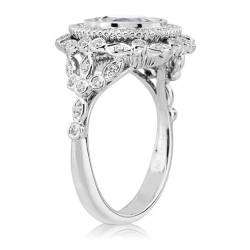 bicup Ring Ringe Damen Bijouterie Herren Damen Ring Hochzeit Romantische Frauen Ring Verlobungsring Jubiläum 8 Silber von bicup