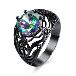 bicup Ring Ringe Damen Bijouterie Herren Frauen Ring Verlobung Ehering Mädchen Ringe Party Accessoires 7 Schwarz von bicup