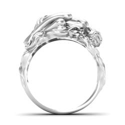 bicup Ring Ringe Damen Bijouterie Herren Frauen Ringe Dornröschen Ringe Hochzeit Verlobungsringe Party Paar Ringe 10 Silber von bicup