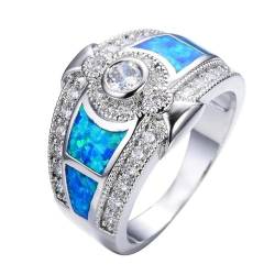 bicup Ring Ringe Damen Bijouterie Herren Frauen Ringe Klassische Hochzeit Verlobungsringe Für Frauen Jubiläum Accessoires 5 Blau von bicup