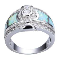 bicup Ring Ringe Damen Bijouterie Herren Frauen Ringe Klassische Hochzeit Verlobungsringe Für Frauen Jubiläum Accessoires 7 Weiß von bicup