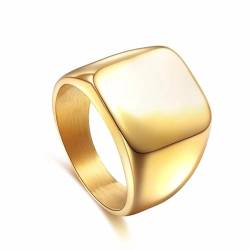 bicup Ring Ringe Damen Bijouterie Herren Herrenring Einfache Quadratische Ringe Jubiläum Ehering Herren 9 Gold von bicup