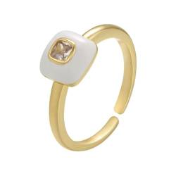 bicup Ring Ringe Damen Bijouterie Herren Love Ring Für Frauen Sommer Opening Ring Party Goldweiß von bicup