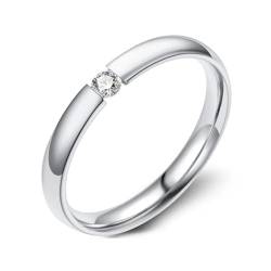 bicup Ring Ringe Damen Bijouterie Herren Minimalistischer 4-Farbiger Ring Weiblicher Männlicher Ehering Weiblicher Gestapelter Ring 12 Silber von bicup