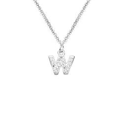 bifriend S925 Silber 26 Englischer Anfangsbuchstabe Kristallkette Halskette Für Frauen Mädchen Bestes Geschenk W von bifriend