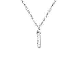 bifriend S925 Silber AZ 26 Anfangs-Kristall-Anhänger-Kette Choker-Halskette für Frauen Lady Girl I von bifriend