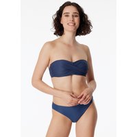 Bikini Bandeau-Top variable Träger blau - Aqua Mix & Match L