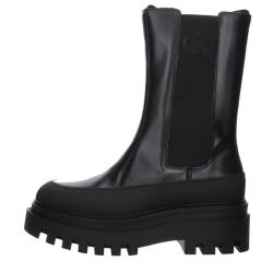 Calvin Klein Flatform Chelsea Boots in schwarz
