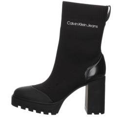 Calvin Klein Platform Knit Sock Boots in schwarz