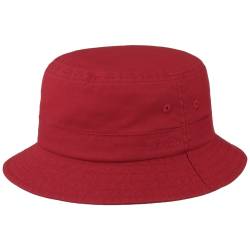 Cotton Twill Bucket Hut mit UV-Schutz  , Gr. S (54-55 cm), Fb. rot