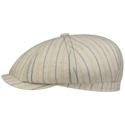 Hatteras Ledford Leinen Flatcap  , Gr. 58 cm, Fb. natur-blau