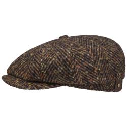 Hatteras Wool Colour Neps Flatcap  , Gr. 57 cm, Fb. braun-blau