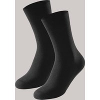 Herrensocken 2er-Pack schwarz - Long Life Cool 43/46