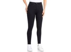 High-waist-Jeans WONDERJEANS "High Waist WH72" Gr. 36, Länge 28, schwarz (black, black) Damen Jeans Röhrenjeans