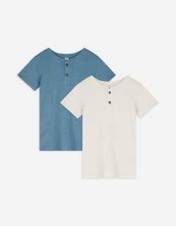 Kinder T-Shirt - 2er-Pack, Takko, hellblau