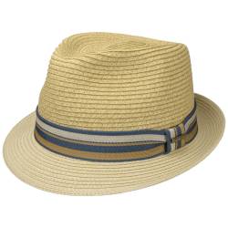 Licano Toyo Trilby Strohhut  , Gr. L (58-59 cm), Fb. beige