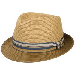 Licano Toyo Trilby Strohhut  , Gr. S (54-55 cm), Fb. braun