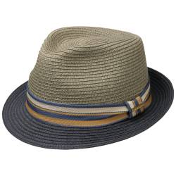 Licano Toyo Trilby Strohhut  , Gr. S (54-55 cm), Fb. dunkelblau