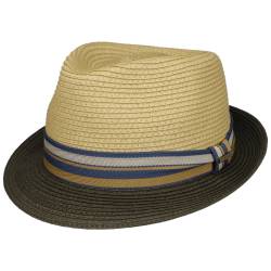 Licano Toyo Trilby Strohhut  , Gr. S (54-55 cm), Fb. oliv