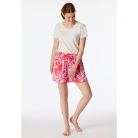 Loungehose kurz Viskose Blumenprint multicolor - Mix+Relax 34